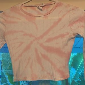 **SOLD**TYE DYE Ribbed CROP TOP (S)